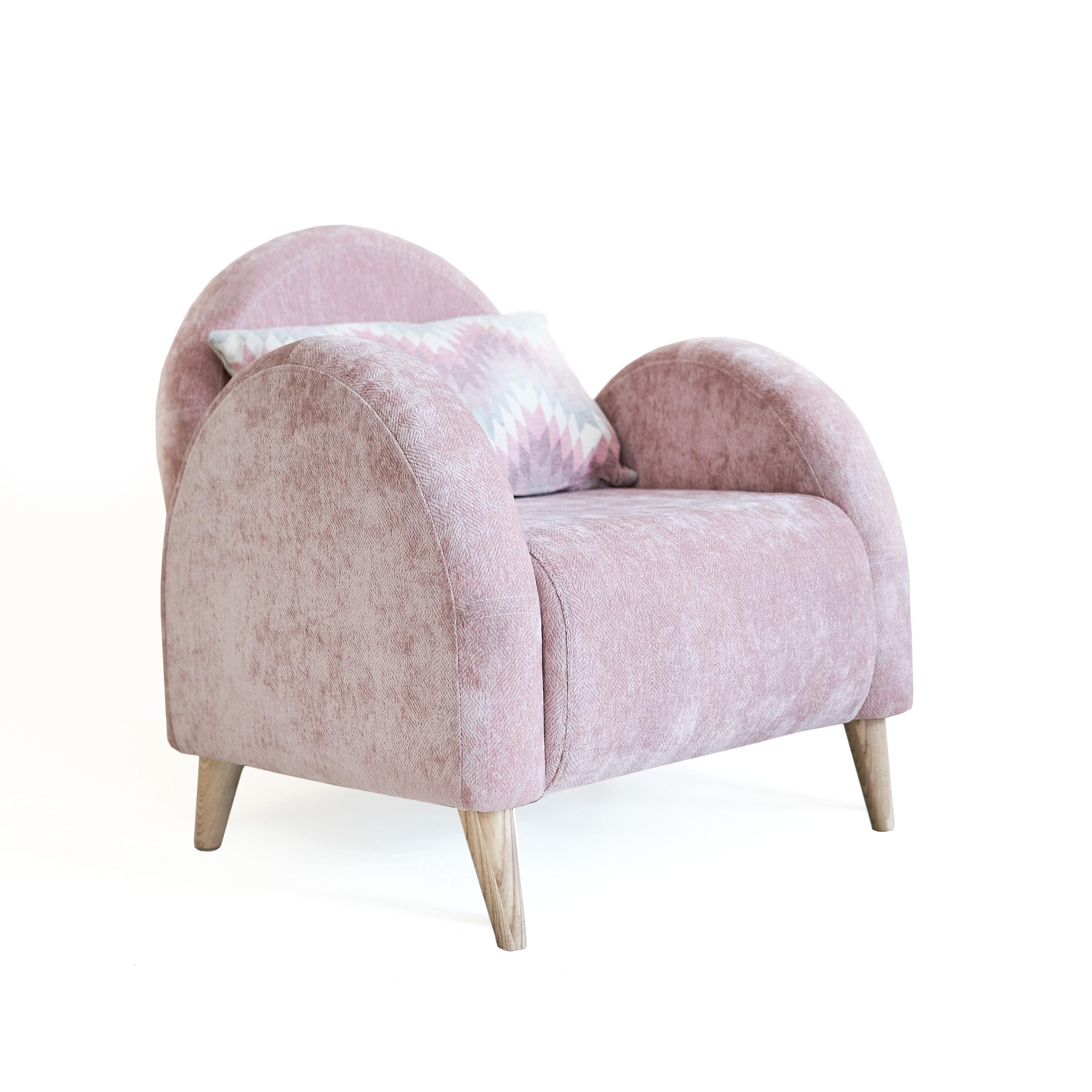 Кресло 4corners MiTo мягкое Розовый (23435677)