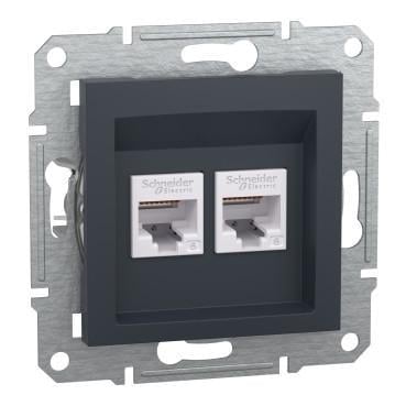 Розетка Schneider Electric компьютерная Антрацитовый (EPH4800171)