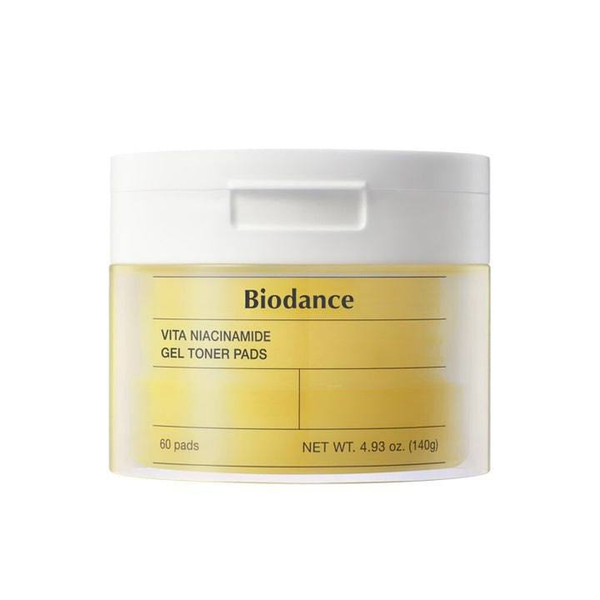 Тонер-пади гелеві Biodance Vita Niacinamide Gel Toner Pad для вирівнення тону 60 шт. (8809891183685)