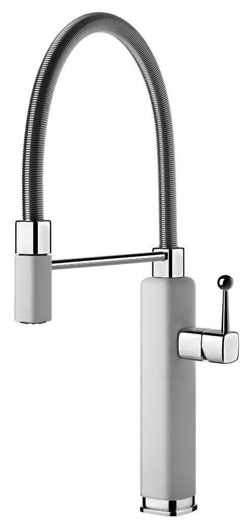 Смеситель кухонный Gessi Happy Белый матовый (60061#279)