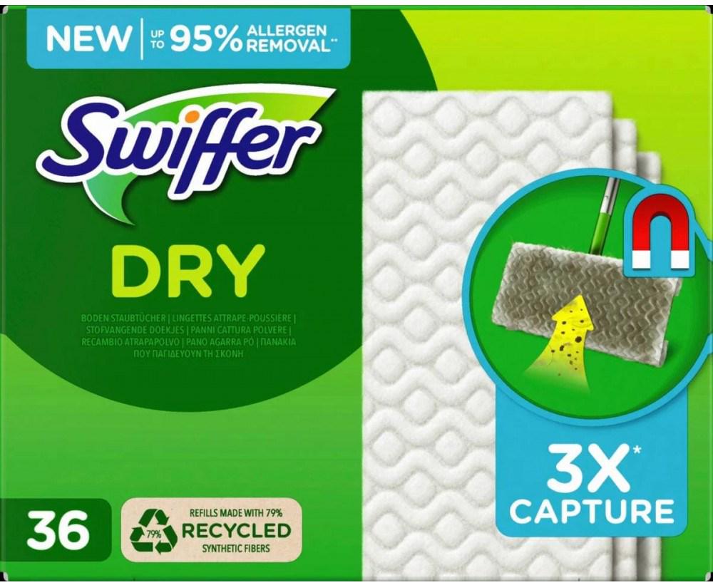 Серветки для швабри Swiffer Dry змінні сухі 36 шт. (15635)