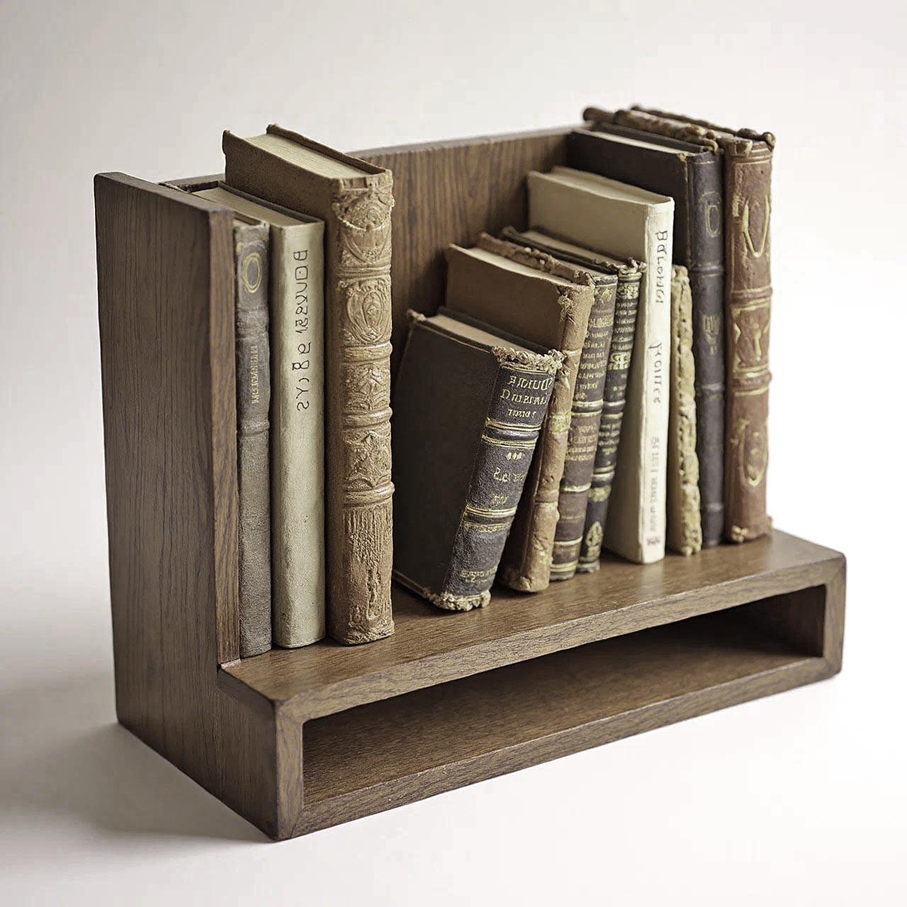 Полка книжная настольная из дерева Альтукано Палисандр (КПА-017102)