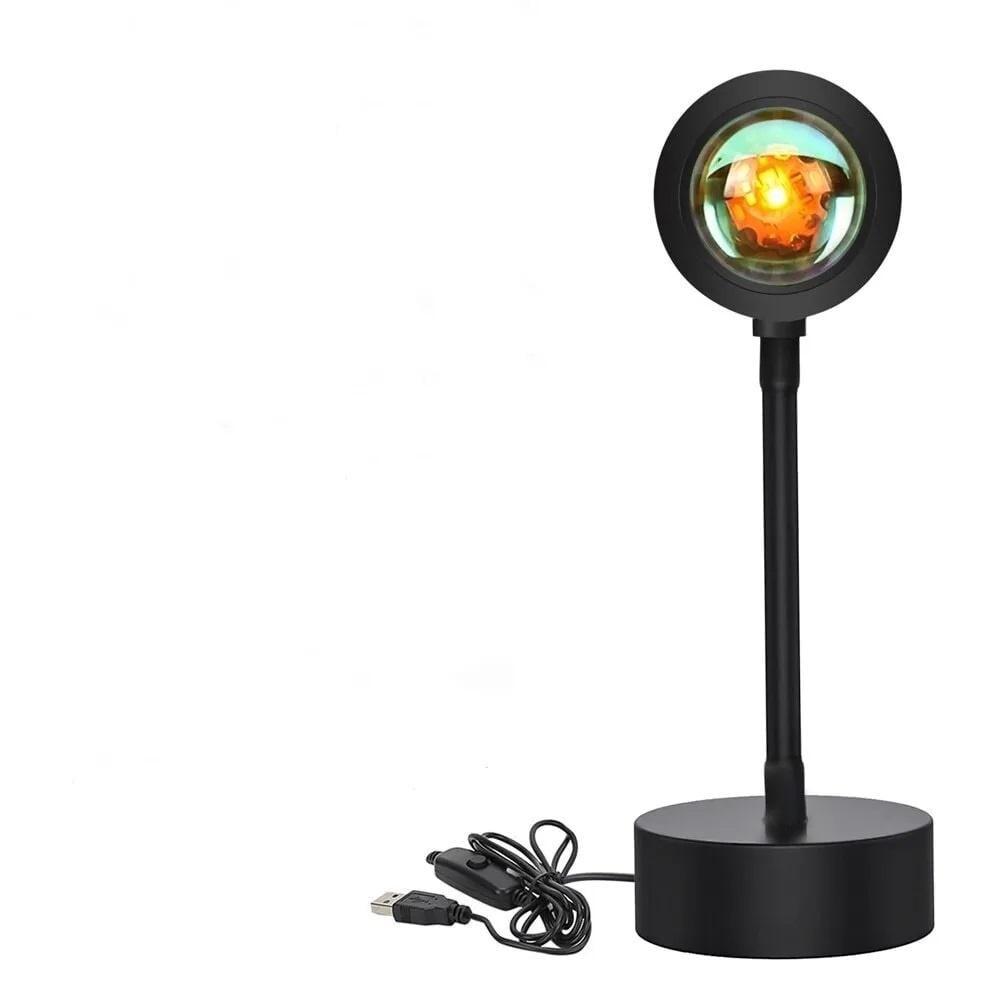 Проекционный светильник Sunset Lamp 4 цветовых фильтра