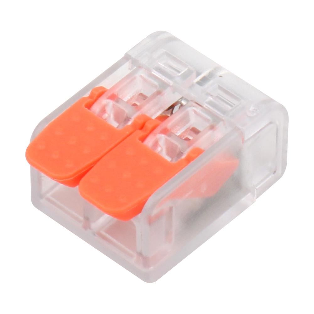 Клема швидкого монтажу Prolum RT-462 ПВХ ділима з'єднувальна 2 гнізда (503062) Клема швидкого монтажу Prolum RT-462 ПВХ ділима з'єднувальна 2 гнізда (503062)