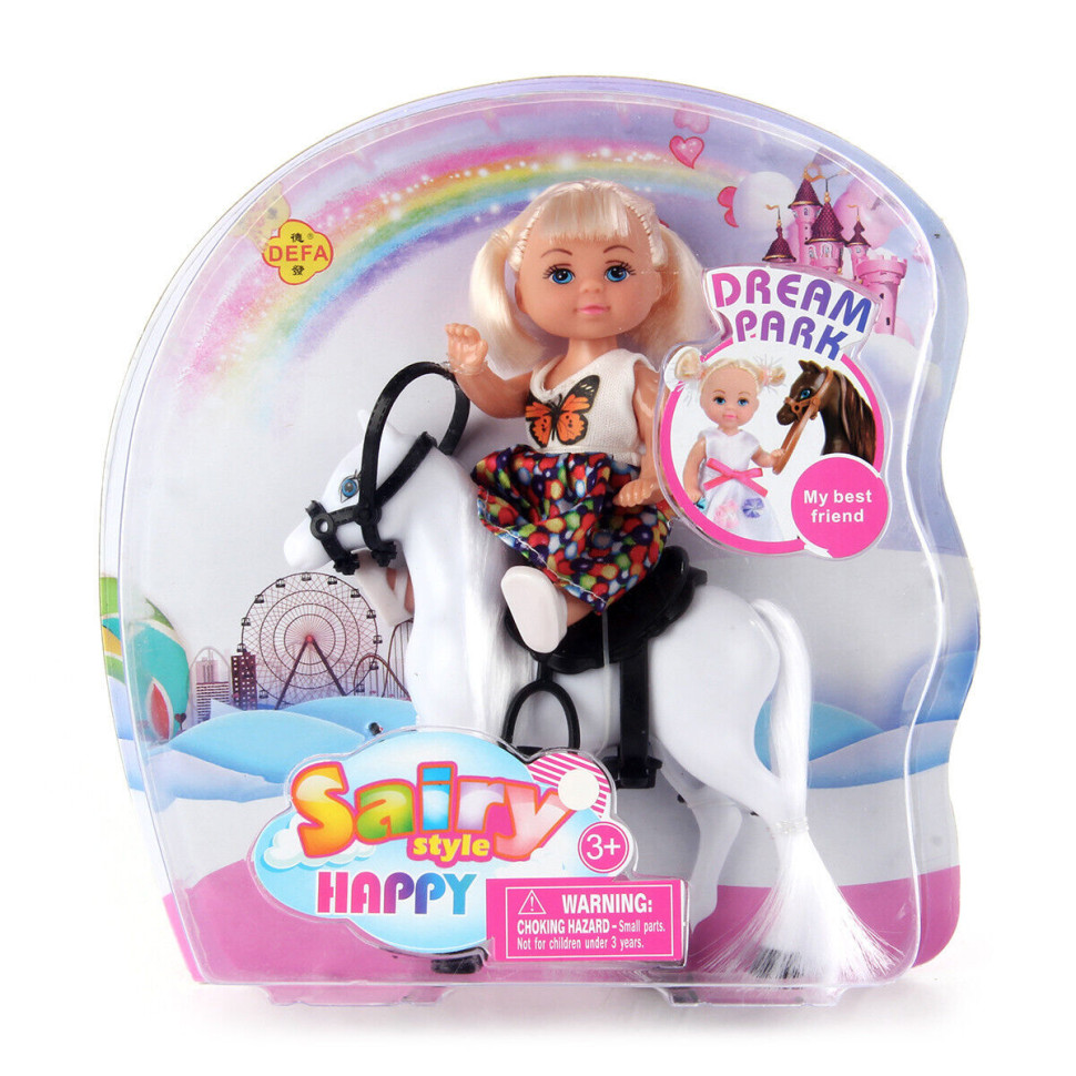 Кукла Bambi имела пони 11 см Белый (ID-188-L-8)