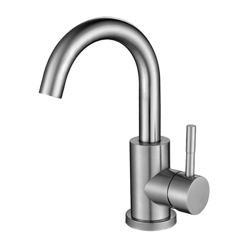 Змішувач для кухні Kraft одноважільний нержавіюча сталь (KRF3006)