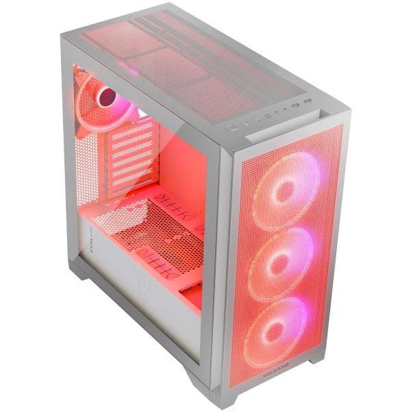 Корпус для компьютера Modecom VOLCANO EXPANSE S Midi-Tower ATX 4x140 мм ARGB White (AT-EXPANSE-SG-20-000000) - фото 6