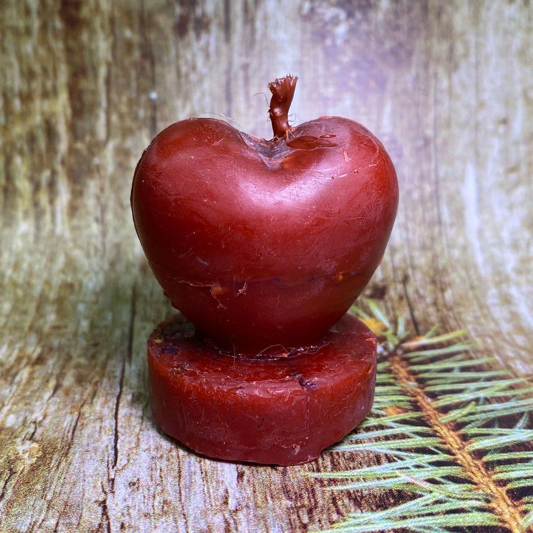 Свічка Серце на підставці 4,5 см Червоний (1731)