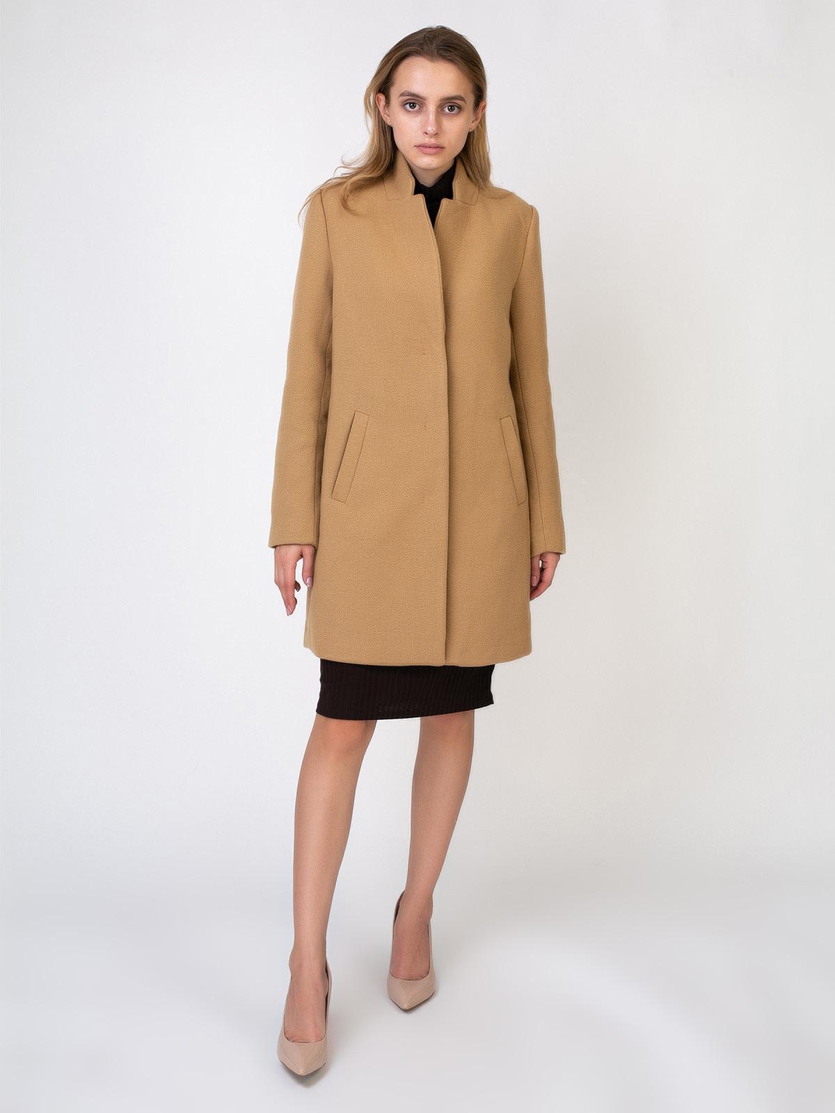 Пальто р. 42 Бежевый (6626440Awt) - фото 2