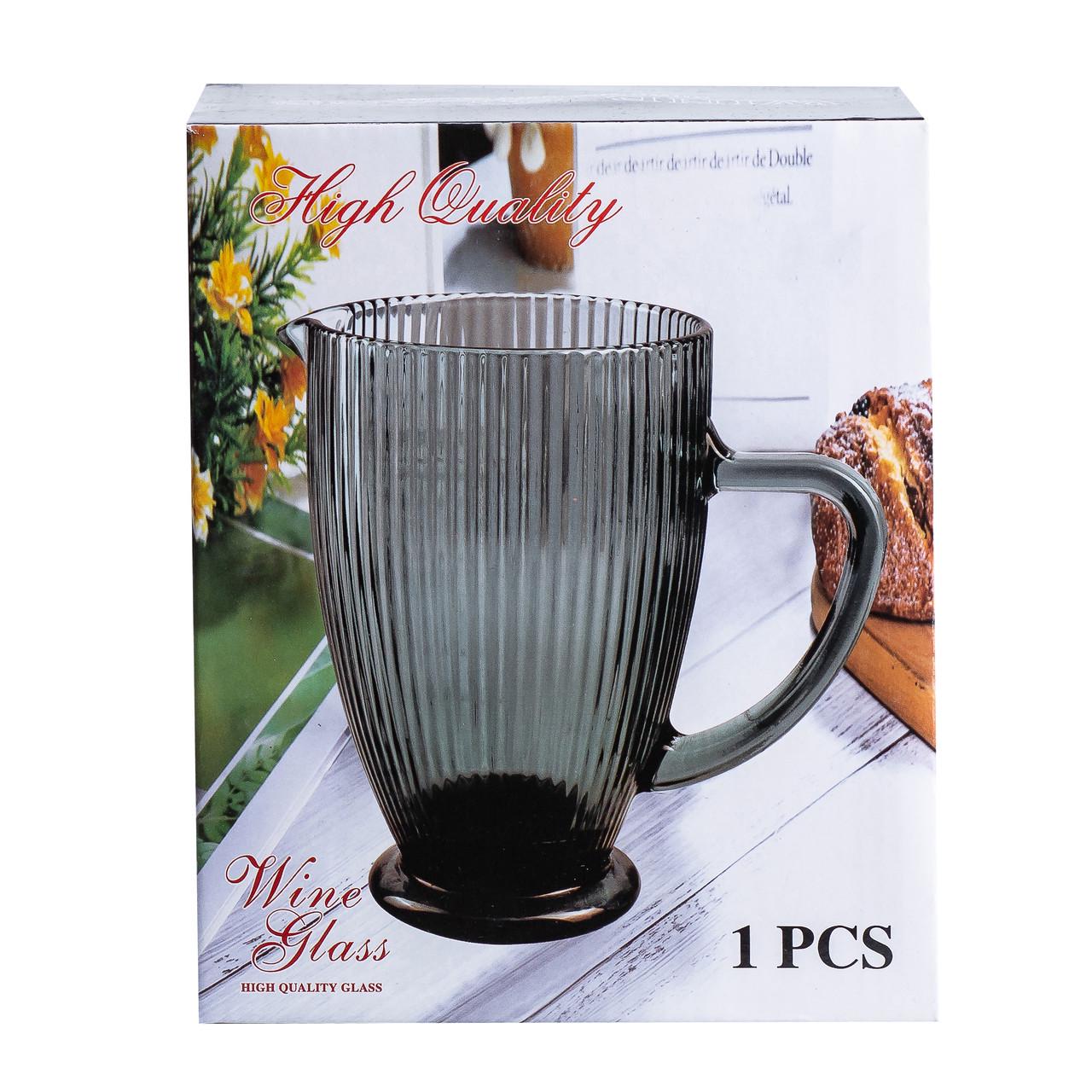 Кувшин для напитков ребристый 1,2 л Зеленый (4117) - фото 5 Кувшин для напитков ребристый 1,2 л Зеленый (4117) - фото 5