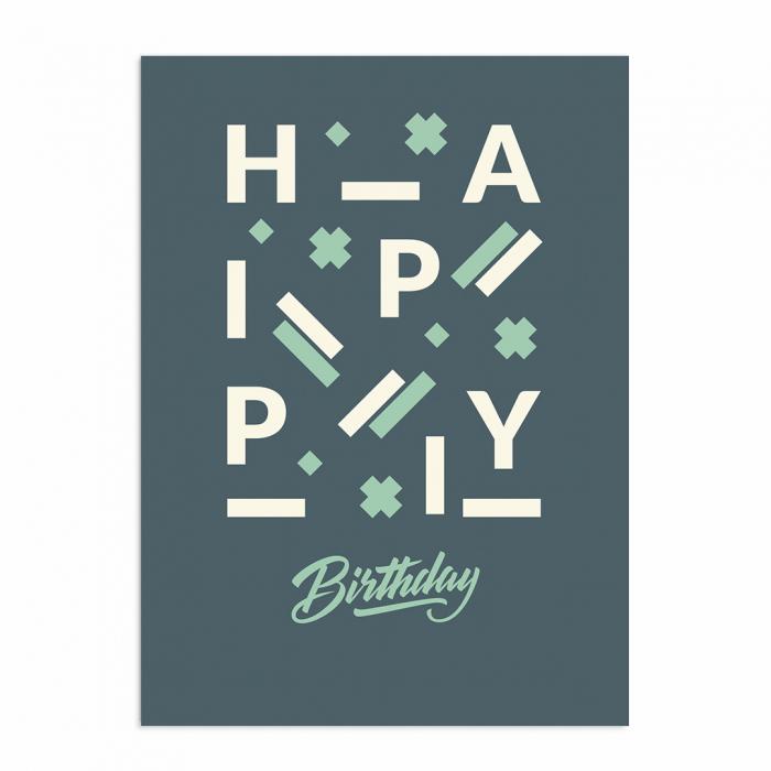 Листівка Gifty "Happy Birthday" (AA-0003297)