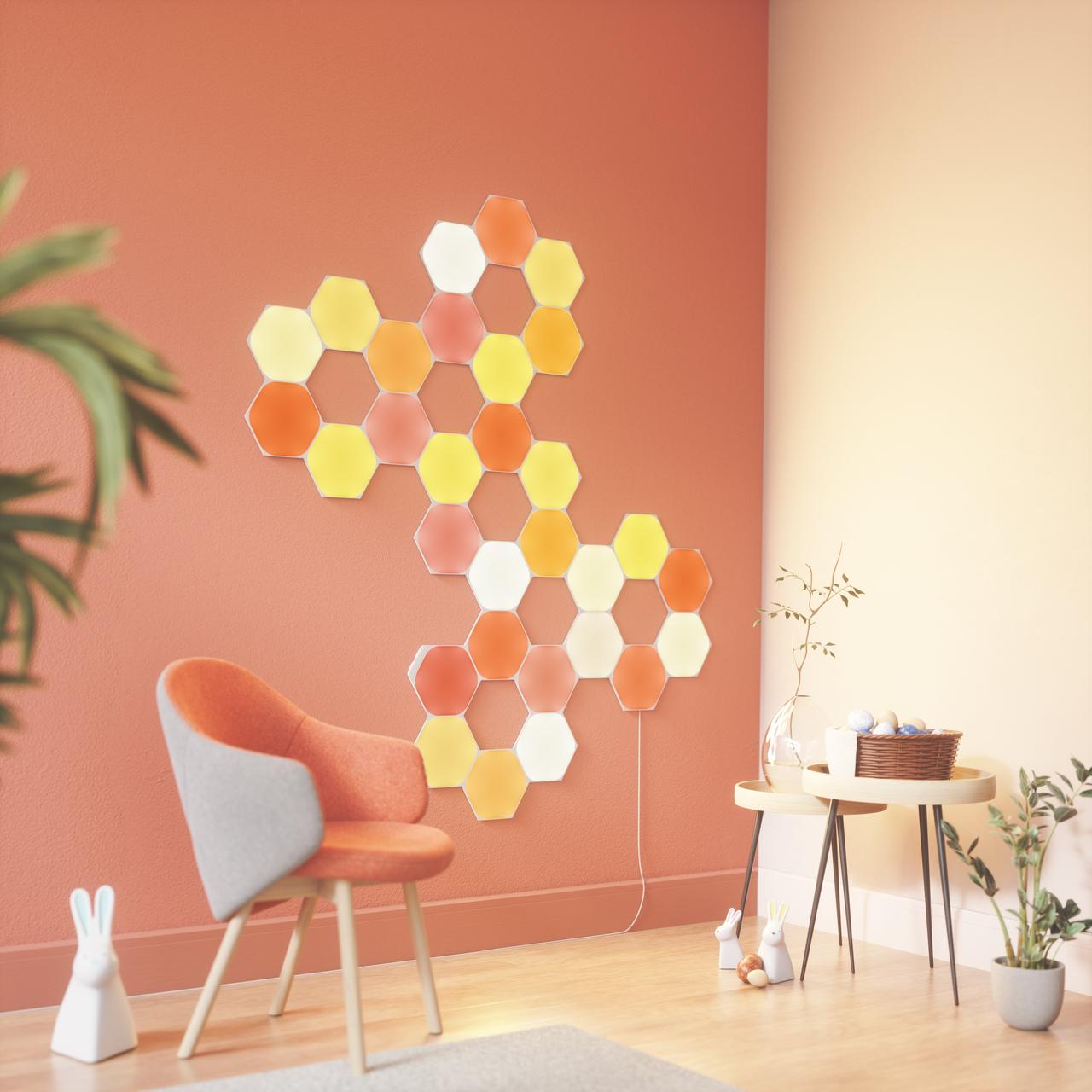 Розумна система освітлення Nanoleaf Shapes Hexagon Starter Kit Apple Homekit 5 шт. (1339343243) - фото 10