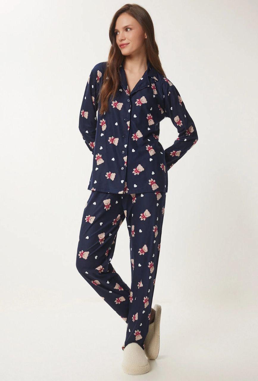 Піжама жіноча з принтом Mirano 8309k XL Синій