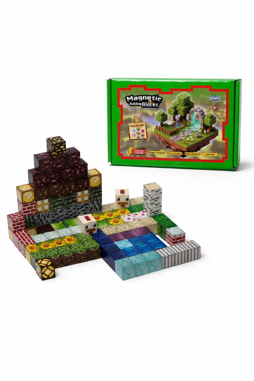 Конструктор магнитный детский игровой Fun Game 5803 на 100 дет. (2906000974)