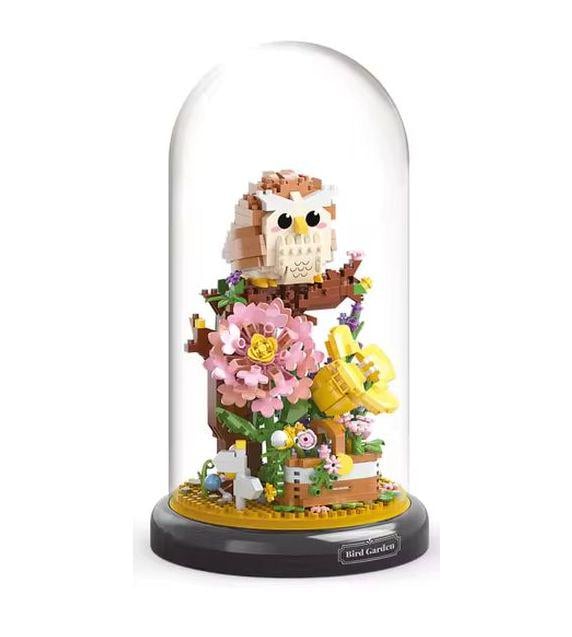 Конструктор Сова в колбе с цветами 1123 деталей (416)