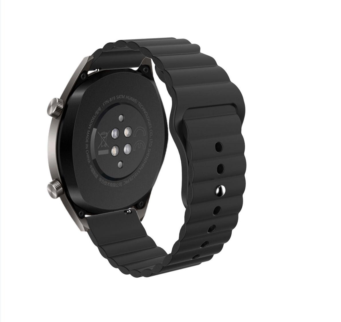 Ремінець силіконовий BeWatch 22 мм Samsung Galaxy Watch 46 мм/3 45 мм/Gear S3 Wave Чорний (1020701) - фото 3 Ремінець силіконовий BeWatch 22 мм Samsung Galaxy Watch 46 мм/3 45 мм/Gear S3 Wave Чорний (1020701) - фото 3