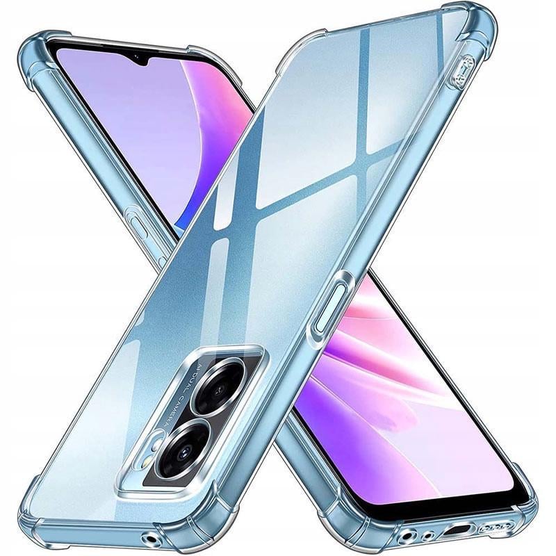 Противоударный чехол GETMAN Ease logo усиленные углы Full Camera для Oppo A57s / A57 4G / A77s Прозрачный (Безцветный)