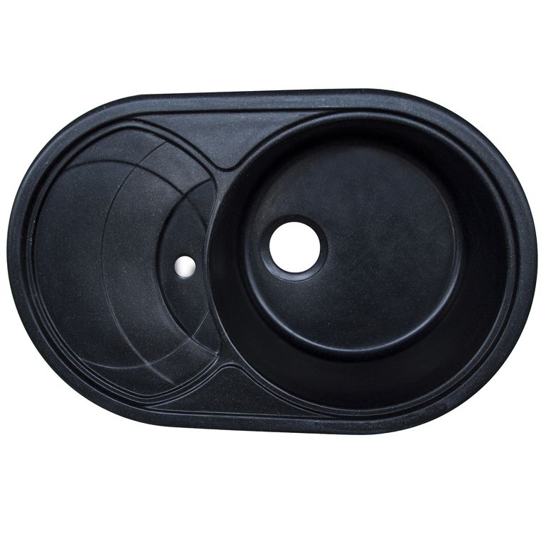 Мийка кухонна Platinum Gazzo 7750 Чорний (353137)