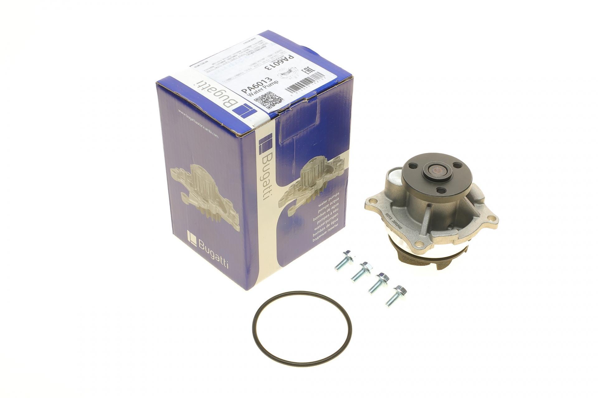 Помпа воды Bugatti Ford Focus I/Mondeo II/Transit/Tourneo Connect 1.6/1.8/2.0 16V 02-13 R/B 6 лоп. PA6013