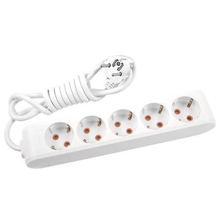 Подовжувач Viko 5 гнізд 5 м із заземленням Multi-Let Білий (90114505)