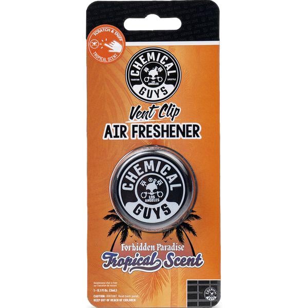 Ароматизатор для дефлектора автомобіля Chemical Guys Air Freshener Forbidden Paradise Vent Clip Tropical Scen - фото 1 Ароматизатор для дефлектора автомобіля Chemical Guys Air Freshener Forbidden Paradise Vent Clip Tropical Scen - фото 1