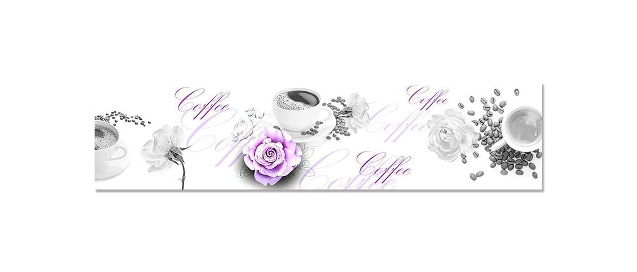 Наклейка виниловая на кухню Zatarga Кофе и Розы 600х2500 мм (1274514078)