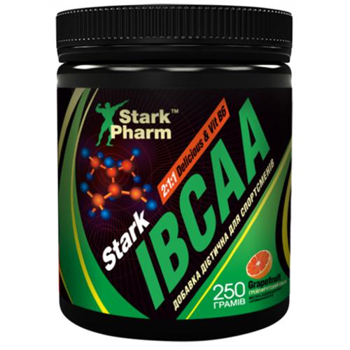 Амінокислота BCAA для спорту Stark Pharm Stark IBCAA 2:1:1 Delicious & B6 Powder 250 g /40 servings/ Грейпфрут