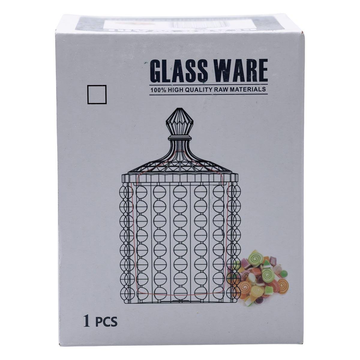 Сахарница с крышкой круглая стеклянная 7,5 см (6970) - фото 9