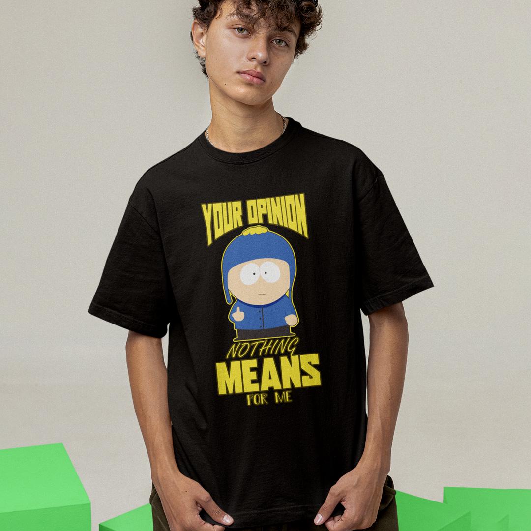 Футболка унисекс South Park Your Opinion Means Nothing For Me XL Черный (0000009721)