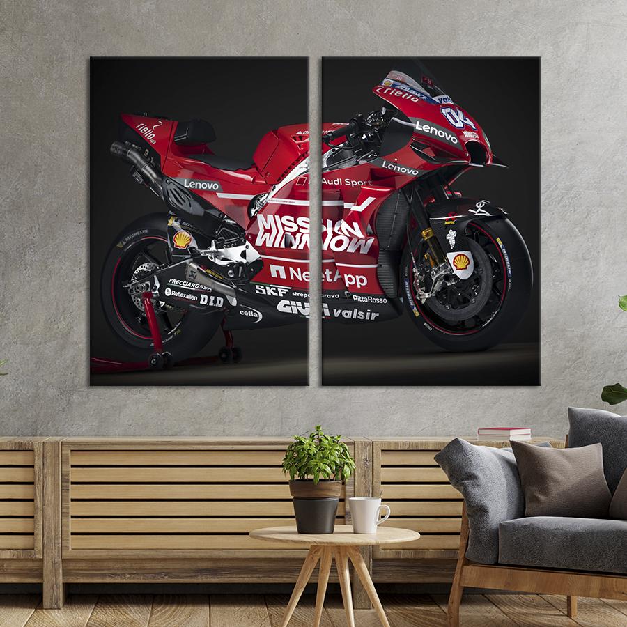 Картина на холсте Мотоцикл Ducati 71x51 см (1314-2)