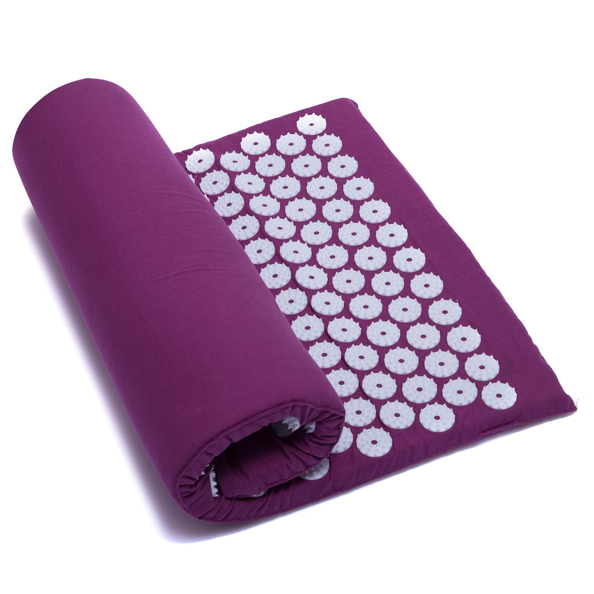 Коврик массажный аппликатор Кузнецова Acupressure mat Zelart SP-Sport FI-1709 65x40 см Малиновый (DR005020)