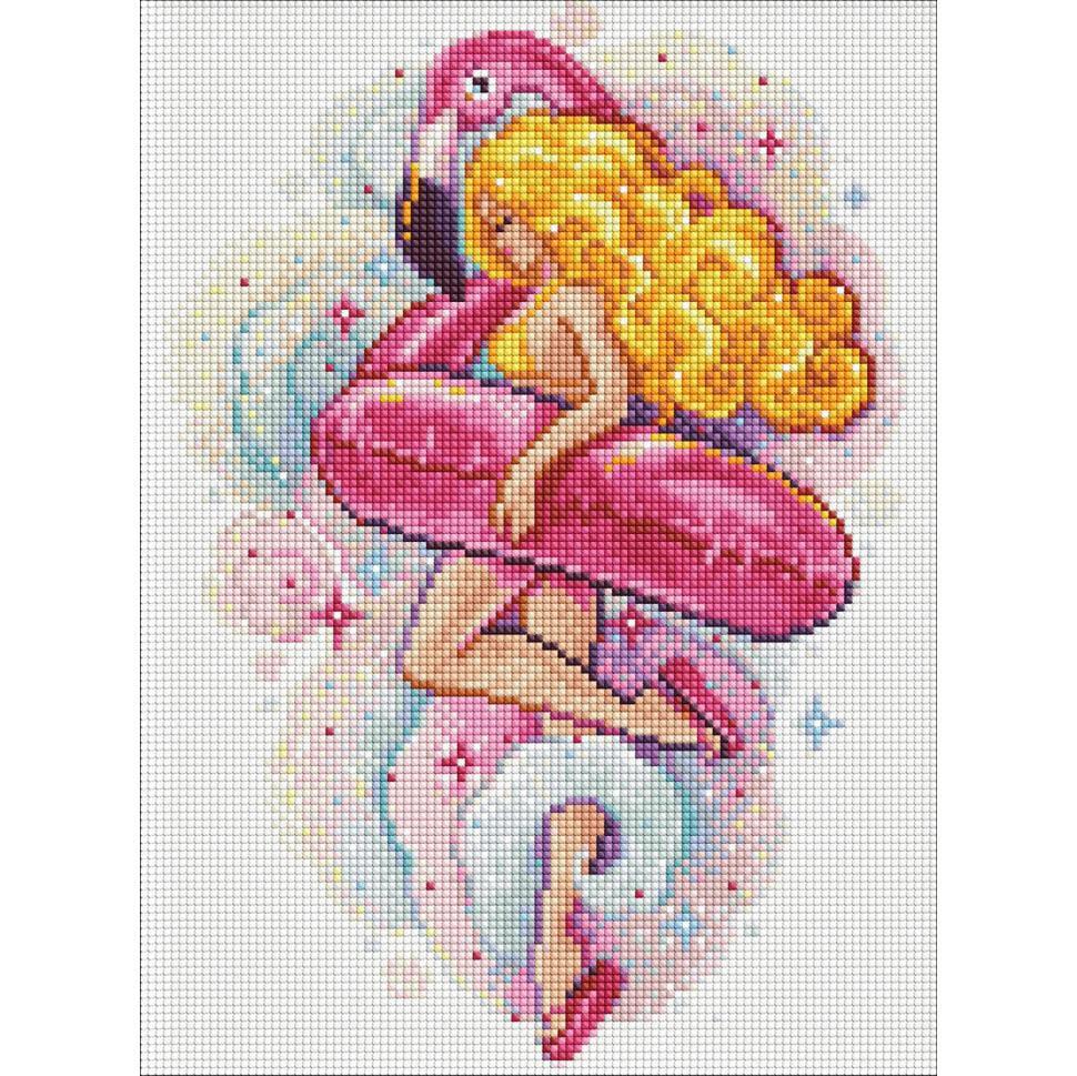 Алмазная мозаика Ideyka Пляжный сезон с АВ стразами 30x40 см (AMO7698)