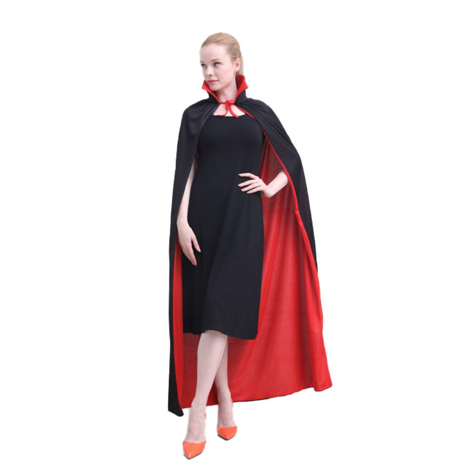 Маскарадний плащ Дракула дорослий 140 см 5375 (4214377) - фото 2 Маскарадний плащ Дракула дорослий 140 см 5375 (4214377) - фото 2
