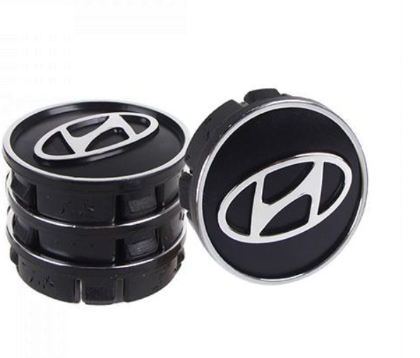 Комплект колпачков для литых дисков Vitol Hyundai 60x55 ABS пластик 4 шт. Черный