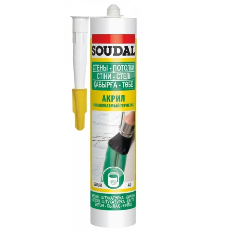 Герметик акриловий Soudal 280 мл Сірий (99900355)