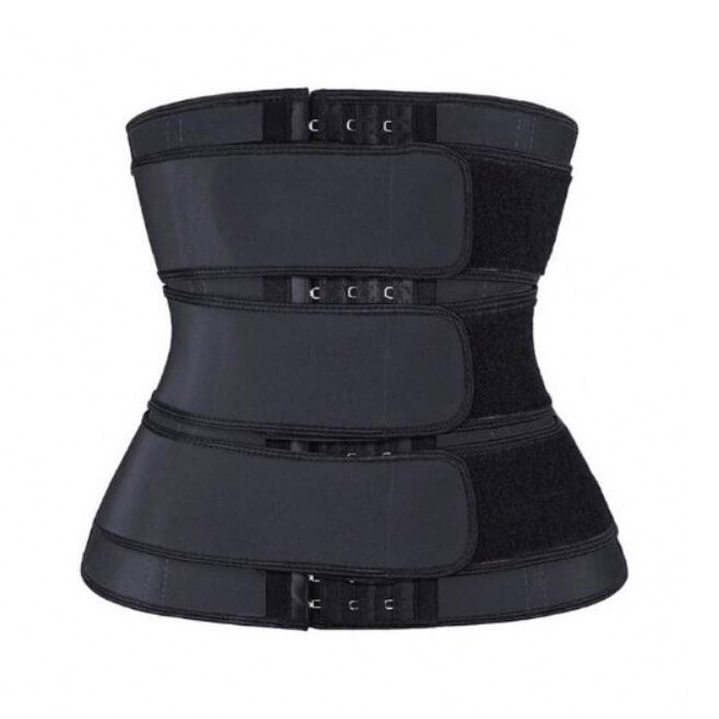 Пояс-корсет утягуючий для схуднення з ефектом сауни Чорний (0269-1)