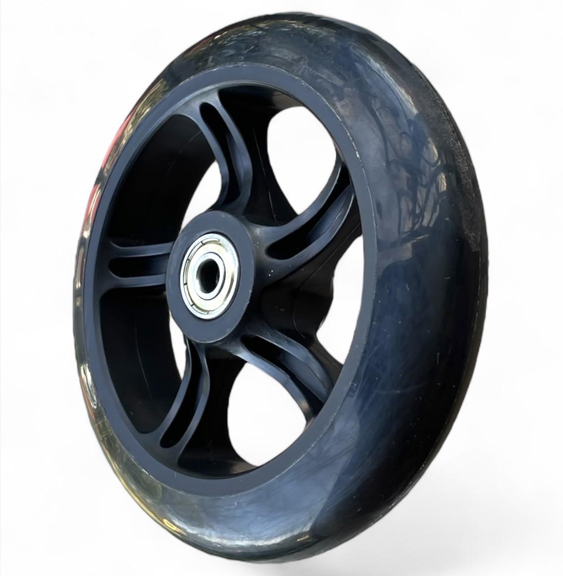 Колесо для самоката PU з підшипниками 608 145х30 мм Чорний