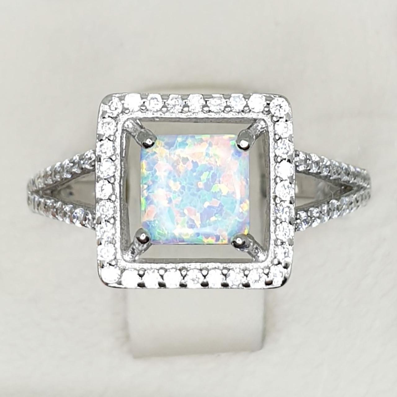 Кольцо серебряное с опалом р. 17,5 2,93 г (1415557909)