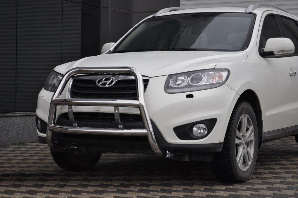 Кенгурятник WT018 CAN для Hyundai Santa Fe 2 2006-2012 гг. нержавеющая сталь Хром