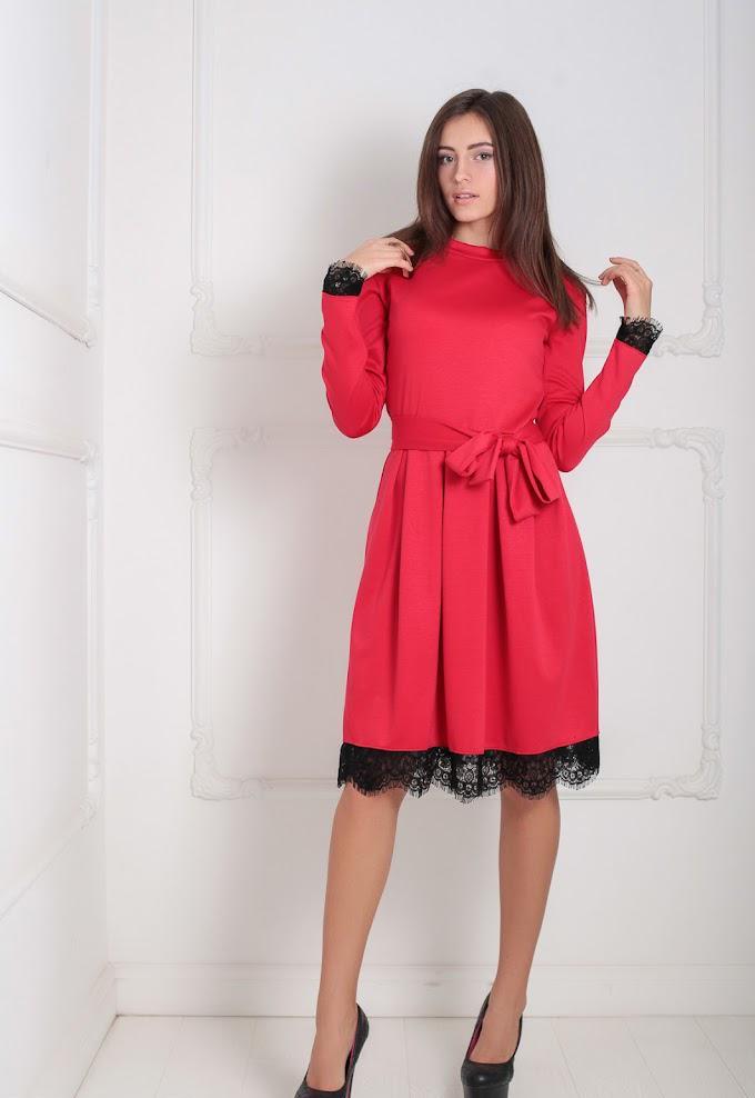 Платье женское Podium Kallagis 20853-RED XXL Красный