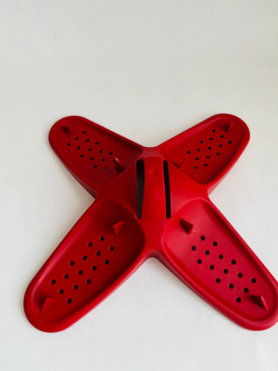 Форма для запікання картоплі в мікрохвильовці ERNESTO 18x18x6 см Червоний - фото 2 Форма для запікання картоплі в мікрохвильовці ERNESTO 18x18x6 см Червоний - фото 2