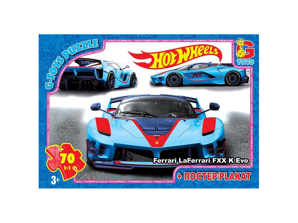 Пазли G-Toys із серії Hot Wheels 70 ел. (MTT-187448)