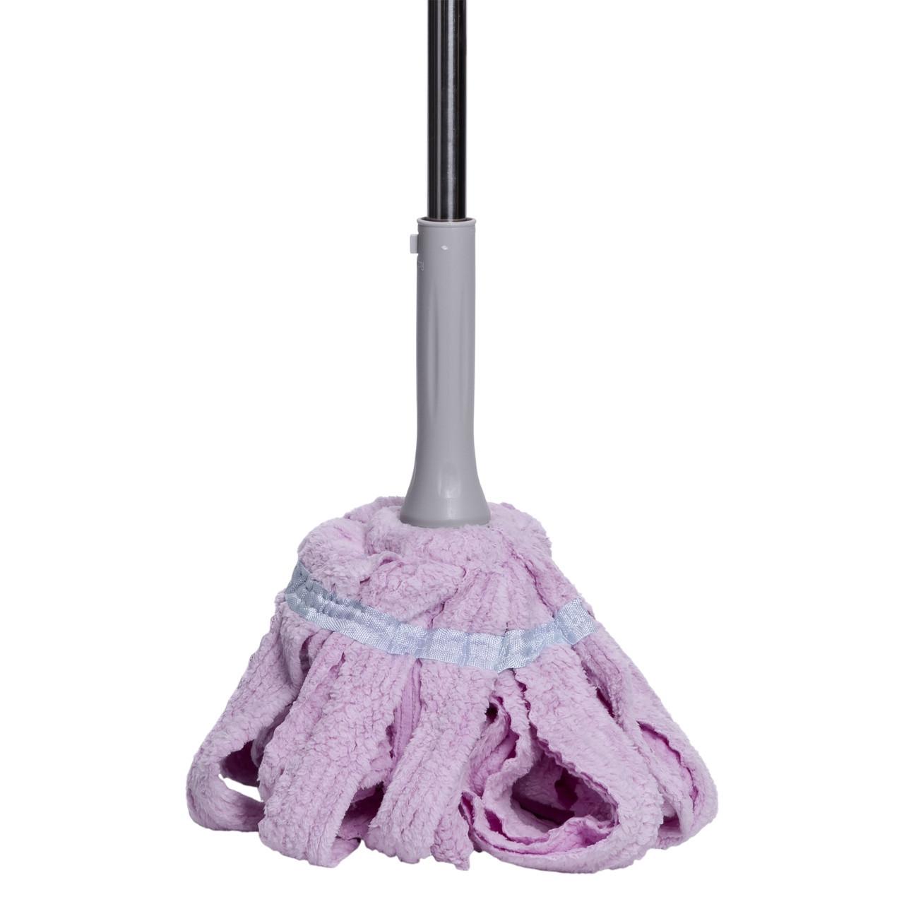 Швабра телескопическая для мытья полас самоотжимом Фиолетовый - фото 2 Швабра телескопическая для мытья полас самоотжимом Фиолетовый - фото 2