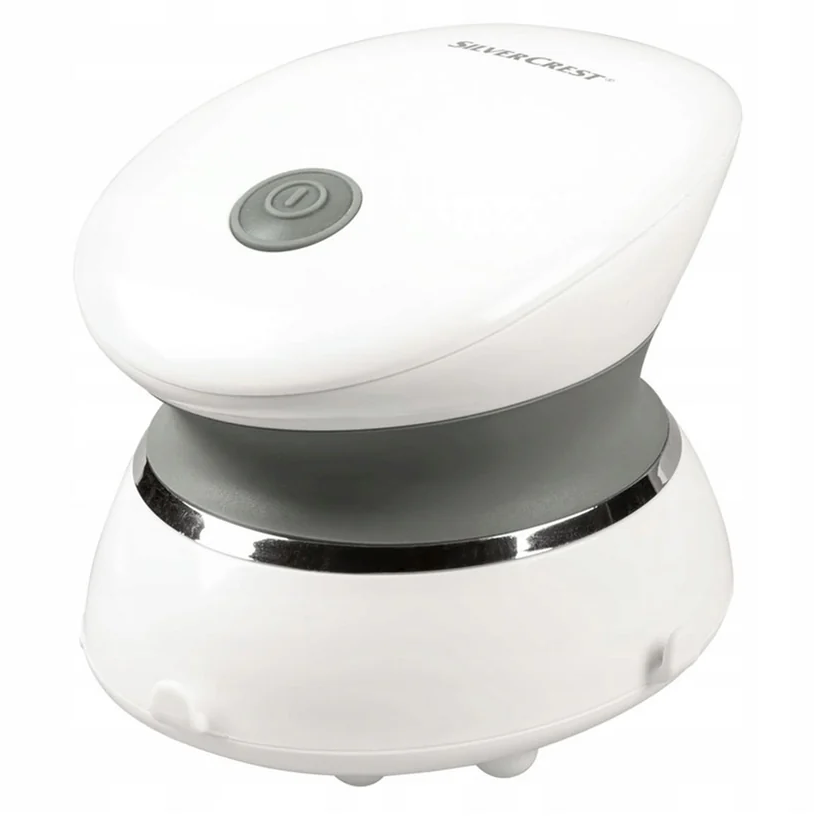 Вібраційний масажер SilverCrest Personal Care MGG-40 2-в-1 для пілінгу та масажу White (3_08324)