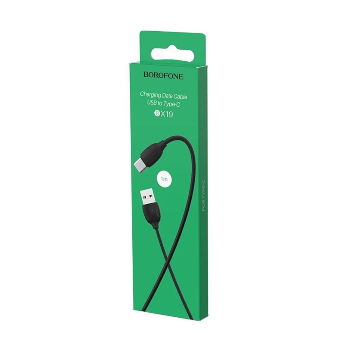Кабель Borofone BX19 Benefit USB to Type-C 3A 1 м Black (BX19CB) - фото 3