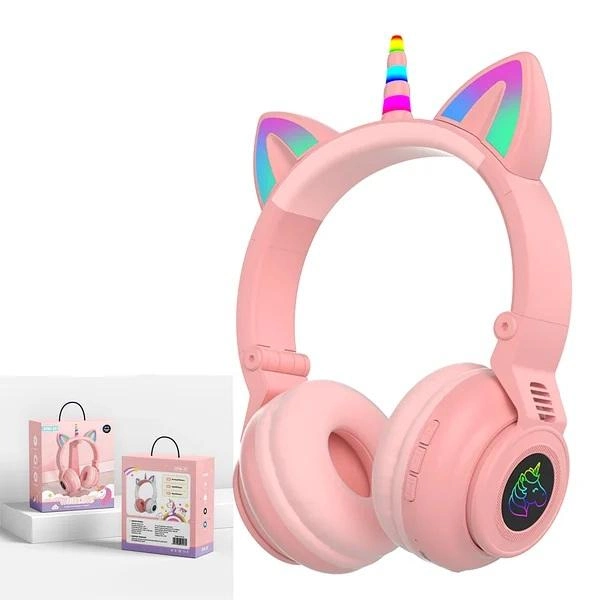 Наушники с кошачьими ушками MP3 Bluetooth LED Micro SD STN-27 Розовый (14153012) - фото 5 Наушники с кошачьими ушками MP3 Bluetooth LED Micro SD STN-27 Розовый (14153012) - фото 5