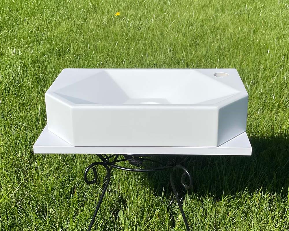 Умивальник Snail Тритон R 450х260 мм Білий матовий (158А100RM) - фото 4 Умивальник Snail Тритон R 450х260 мм Білий матовий (158А100RM) - фото 4