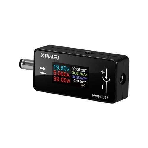 Тестер тока напряжений и энергии KOWSI KWS-DC28 4-30В 0-12 А 5,5x2,5 мм (1627-73639)