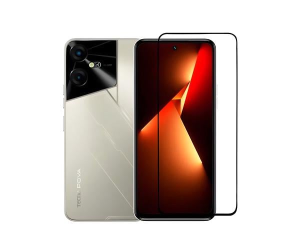 Закаленное защитное стекло Full Screen Tempered Glass для Tecno Pova Neo 3, Black
