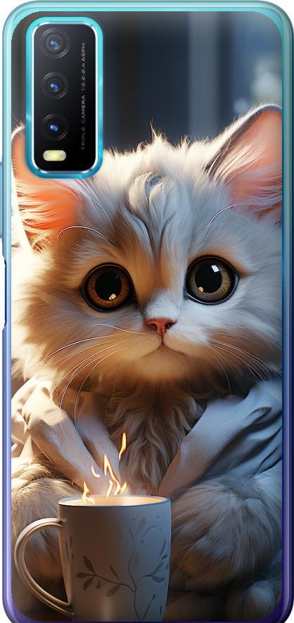 Чехол на Vivo Y20 White cat (5646t-2078-42517)